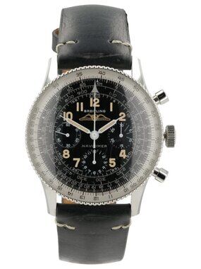 Breitling Navtimer Chrono Black Dial Steel 41mm Manual Wind Men's Watch AB0910